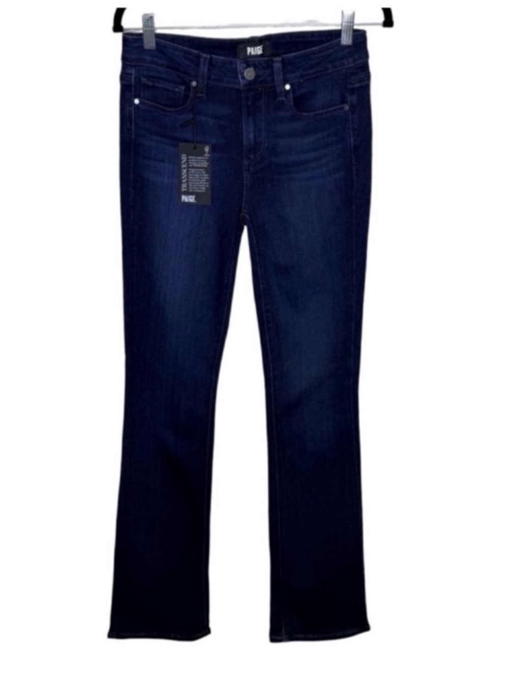 Paige Manhattan Midrise Slim Boot Jeans Size 28 NWT Spirit Wash 34” Inseam - Picture 2 of 9